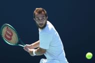Gaston in action at the Miami Open 2025 - Source: Getty